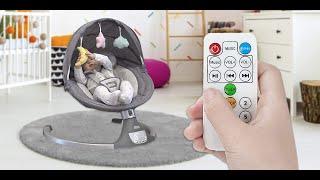 Nova Baby Swing for Infants - Motorized Portable Swing, Bluetooth Music Speaker