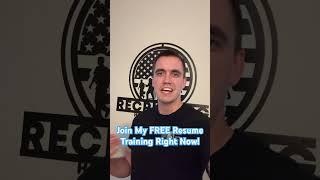FREE Resume Writing Training Now! https://www.youtube.com/live/VI-PVjyWMok?si=QksTmBBFroBzm86d