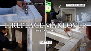 Updating my 30 year old fireplace | Fireplace makeover