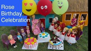 Barbie doll videos Tamil - Episode 10| Rose Birthday Celebration #barbie #chintu#bunty