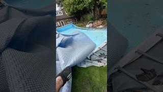 The pool is broken down  #shorts #sacconejolys #swimmingpool