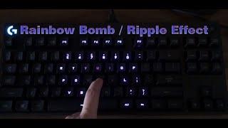 Logitech G Pro lighting effect - toggle ripple key press / rainbow bomb