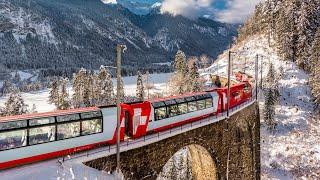 The Glacier Express Switzerland - Full Train Journey Series - Part 2 | 4k 60fps