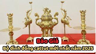 Báo Giá Mới Nhất 2025: Bộ Đỉnh Đồng Ngũ Sự Cattut Cao 60cm – Đừng Bỏ Lỡ