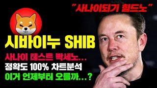 시바이누 SHIB [긴급] 사나이 테스트 하다가 죽겠노... 정확도 100% 차트분석, 이거 언제부터 "본격반등" 시작해줄까...? #코인시황