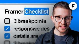Ultimate Checklist for Framer Websites (2025)