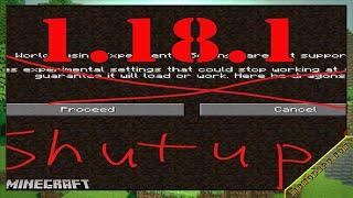 Shutup Experimental Settings! Mod 1.18 & How To Download and Install for Minecraft