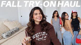 transitioning into fall - try on clothing haul