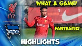 Liverpool u21 vs Hertha BSC u21 | Premier League International Cup | Highlights 30-10-2024