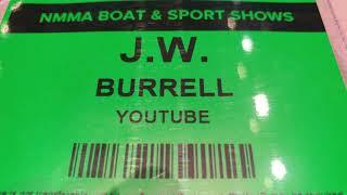 1st TIME JW BURRELL NAME TAG @ NY BOAT TRADE SHOW as YouTuBE REPORTER