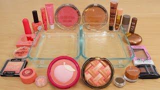 Peach Pie - Mixing Makeup Eyeshadow Into Slime Special Series 196 Satisfying Slime Video