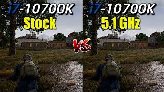 i7-10700K Stock vs OC (5.1GHz) | Test in 10 Games