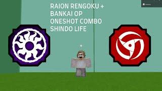 RAION RENGOKU + BANKAI AKUMA OP ONESHOT COMBO | Shindo Life Roblox