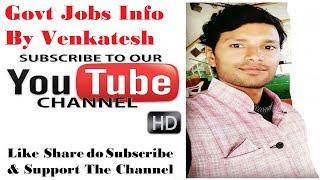 #Govt#Jobs#Info#By#Venkatesh#Channel | #ByVenkatesh | #Shorts