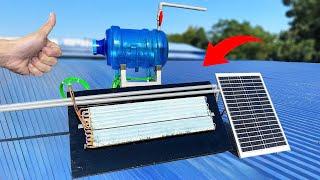 I Never Have to Buy Gas Again ! How to Get Hot Water from Old AC condenser and PVC Pipes