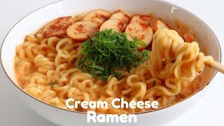 TikTok Viral Cream Cheese Ramen Noodles | New Ramen Hack!