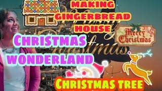 Building gingerbread house|Christmas wonderland|Christmas market|Christmas tree|Vlogmas
