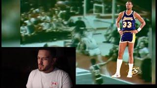 First Time Watching Kareem Abdul-Jabbar Highlights! #NBA #kareemabduljabbar  #reaction