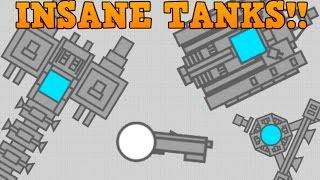 DIEP.IO CREATE YOUR OWN TANK!! // CRAZY Fan Creations // (Fantasy Tank Builder)