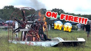 2000HP Airboat drag racing! (Gone Wrong)