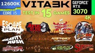 Vita3K PS Vita Emulator Test In 15 Games 4K | RTX 3070 + i5 12600K