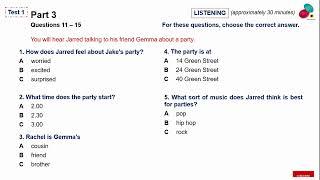 KET - KEY Listening Test- A2 - 2023