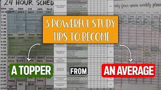 3 Powerful Study tricks to become a TOPPER from and AVERAGE STUDENT