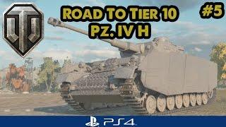 WoT PS4: Road to Tier 10 - Pz IV H - New Tank!