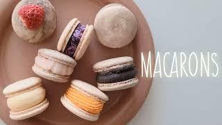 무색소 마블 마카롱 l 다섯가지 필링을 채워요ㅣ Macaron Recipe