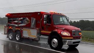 Jonesfield-Lakefield MI FD T-3 Responding (RESIDENTIAL STRUCTURE FIRE) Mutual Aid