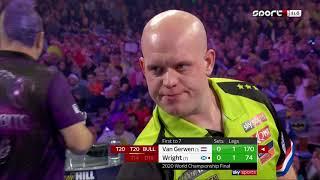 95) Michael van Gerwen vs Peter Wright 2020 PDC World Darts Championship 2020.01.01 Döntő Final