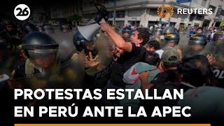 Protestas estallan en Perú antes de la cumbre de la APEC | #Reuters