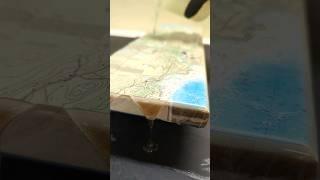 Mesmerizing Epoxy Pour on a Stunning Cribbage Board