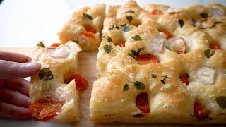 Focaccia Italiana | How to Make the Best Focaccia | No Knead Focaccia Bread | Chichabon