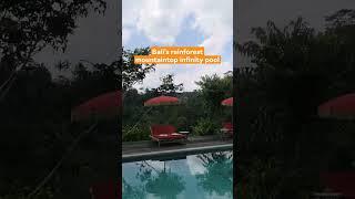 The spectacular infinity pool at Buahan Banyan Tree Escape in Bali. See our full video tour for more