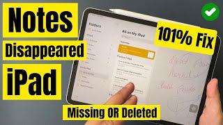 iPad Notes Disappeared [Fixed] iPadOS 18.1 - iPad Pro, iPad Air, iPad Mini recover Missing Notes