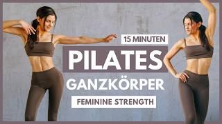 PILATES WORKOUT | "Feel Female" Ganzkörper Pilates mit Zusatzgewicht, ohne Springen | Tina Halder