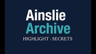 Ainslie Archive highlights:  Top Secrets