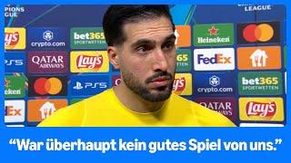 Ein enttäuschter Emre Can im Interview nach BVB - Lille 1:1