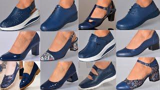 MOST COMFORTABLE BLUE SHOES LATEST BLUE OFFICE STYLE FOOTWEAR FOR WOMEN||#sbleo