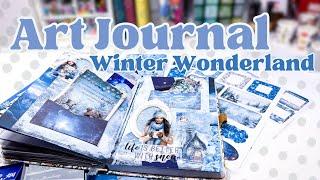 Art Journal With Me | December 2024 Winter Wonderland