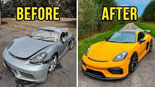 FULL BUILD - REBUILDING A CRASH DAMAGED PORSCHE CAYMAN S