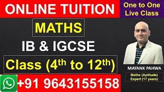 online tuition for ib|ib board maths