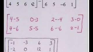 Subtracting Matrices