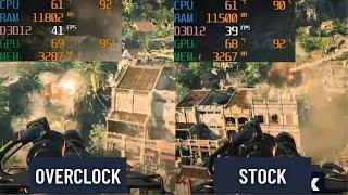 Overclock vs Stock GTX 1050 Ti Test in 10 Games | ft. i5 7400