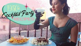 A Mid-Century Menu || 1950s Hors d'Oeuvres & Cocktails | VINTAGE COCKTAIL PARTY RECIPES