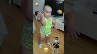 dum dum dum dika dika  || #cute#babydance