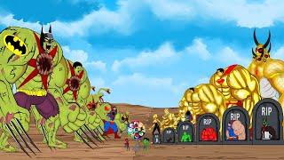 Rescue GOD & ZOOMBIE HULK & SPIDERMAN, SUPERMAN: Who is stronger??? | SUPER HEROES MOVIE ANIMATION