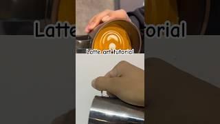 Latte art tutorial #latteart #latte #coffee #barista #coffeelover #coffeelatte #tropicalbasecamp