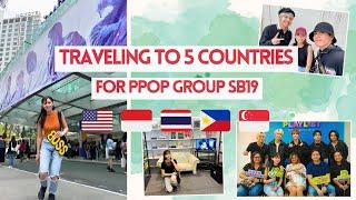 I traveled 5 countries for ppop group SB19 in 2023 vlog  (Pagtatag tour, solo concerts + more)